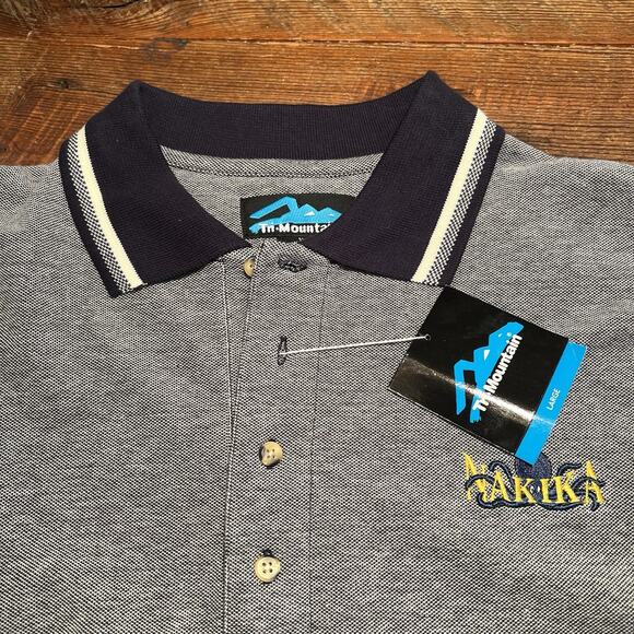 Tri Mountain Polo Shirt NWT Octopus Oil Na Kika Oil & Gas Platform Mens Large - Picture 3 of 10